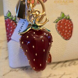 Coach NWT Strawberry Bag Charm